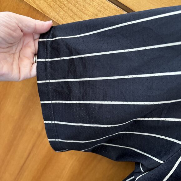 Don Alleson Athletic Baseball Jersey Black Striped Seal Team 27 Buttons S - Picture 6 of 11